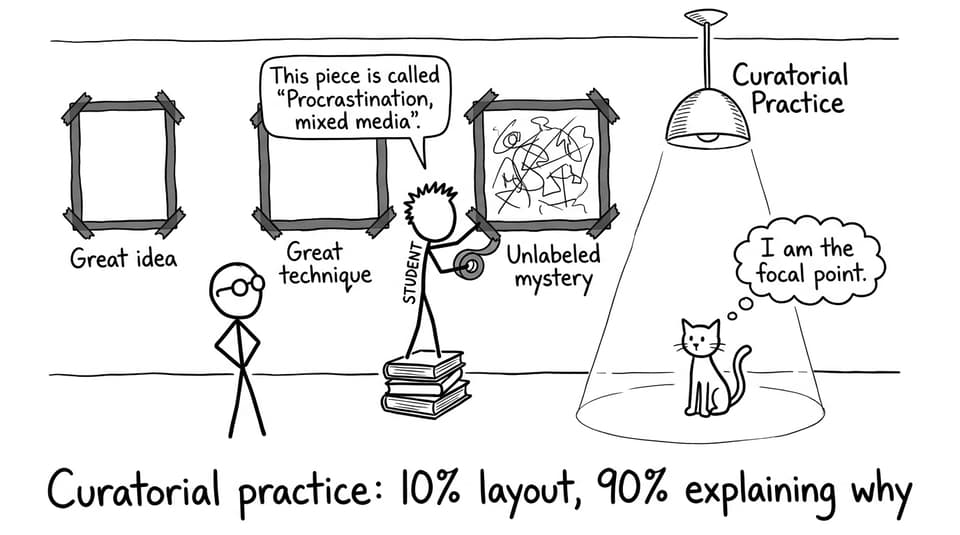 A funny IB Visual Arts exhibition comic