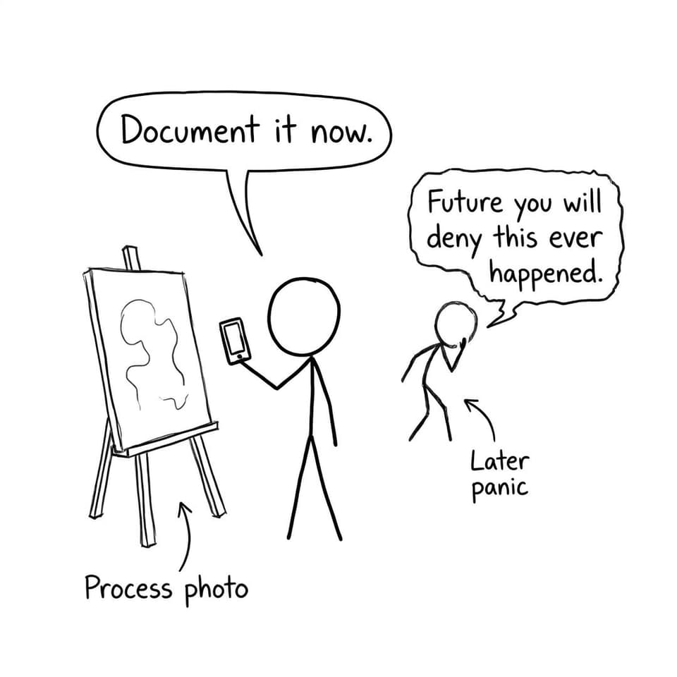 Document now vs later panic comic