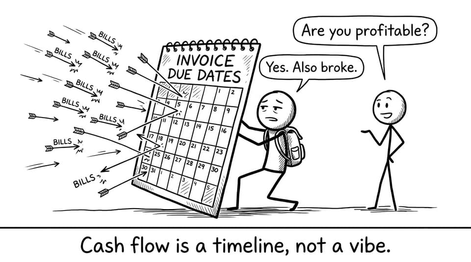 Cash flow is a timeline, not a vibe
