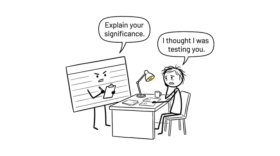 An MYP student is unexpectedly interviewed by a demanding flashcard