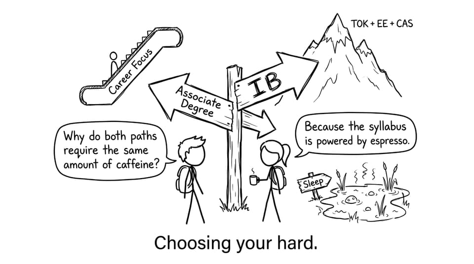 Choosing your hard: IB vs Associate Degree