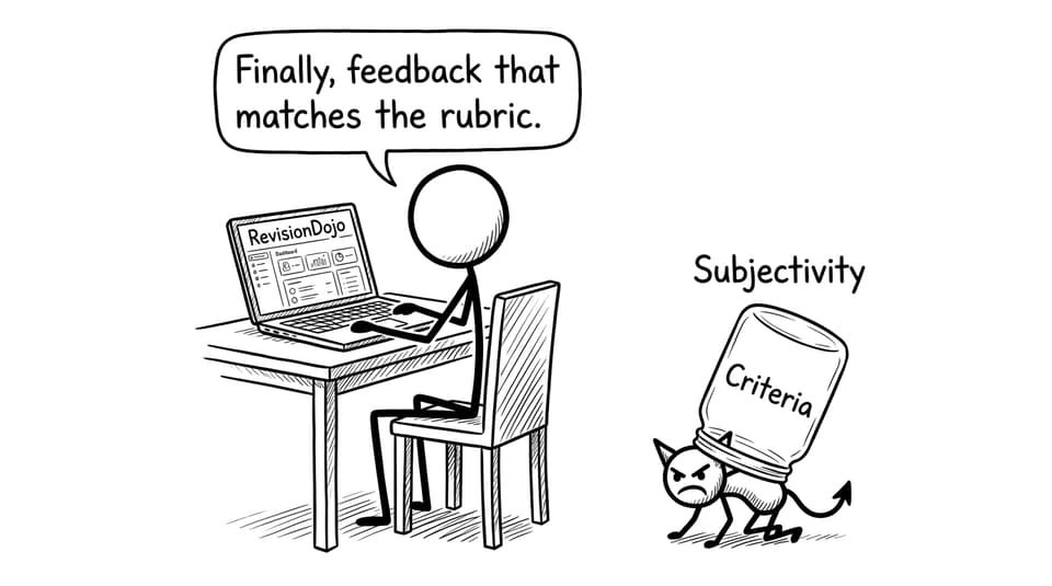 Student feels relief: “Feedback that matches the rubric”