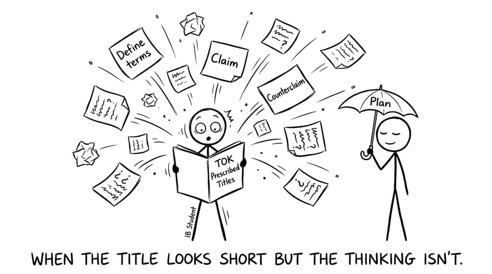 Student vs prescribed titles comic