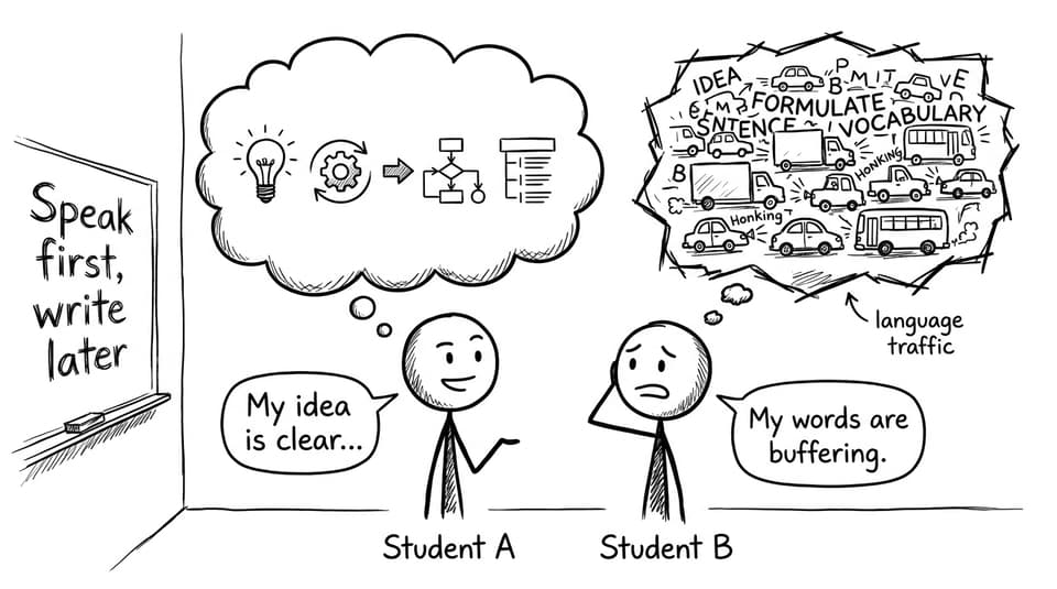 Speak first, write later comic