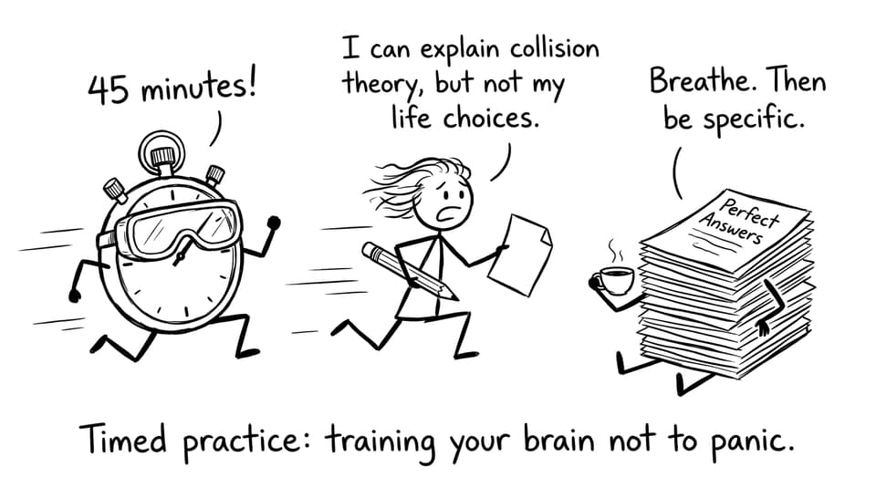 Timed practice humor break: stopwatch vs student