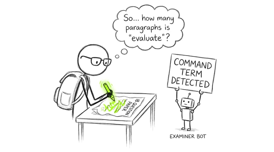 Student vs command term panic comic