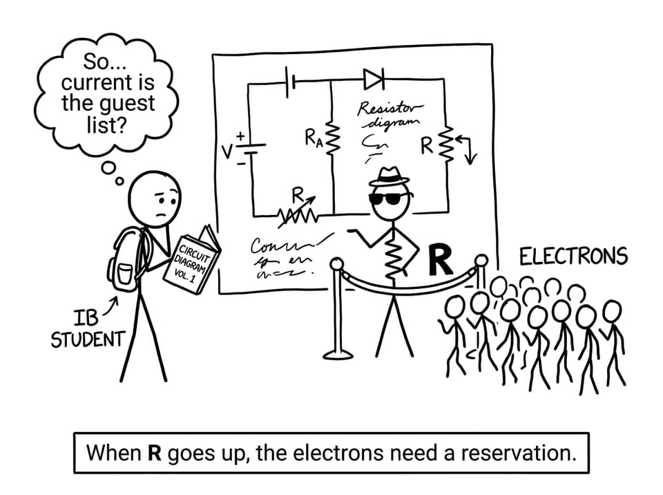 A resistor as a bouncer