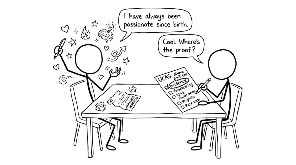 Comic: personal statement evidence