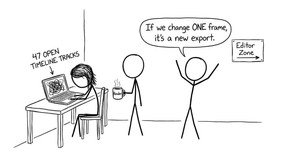 Editor timeline joke comic