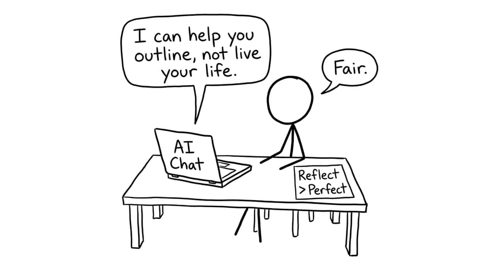 AI chat boundary comic