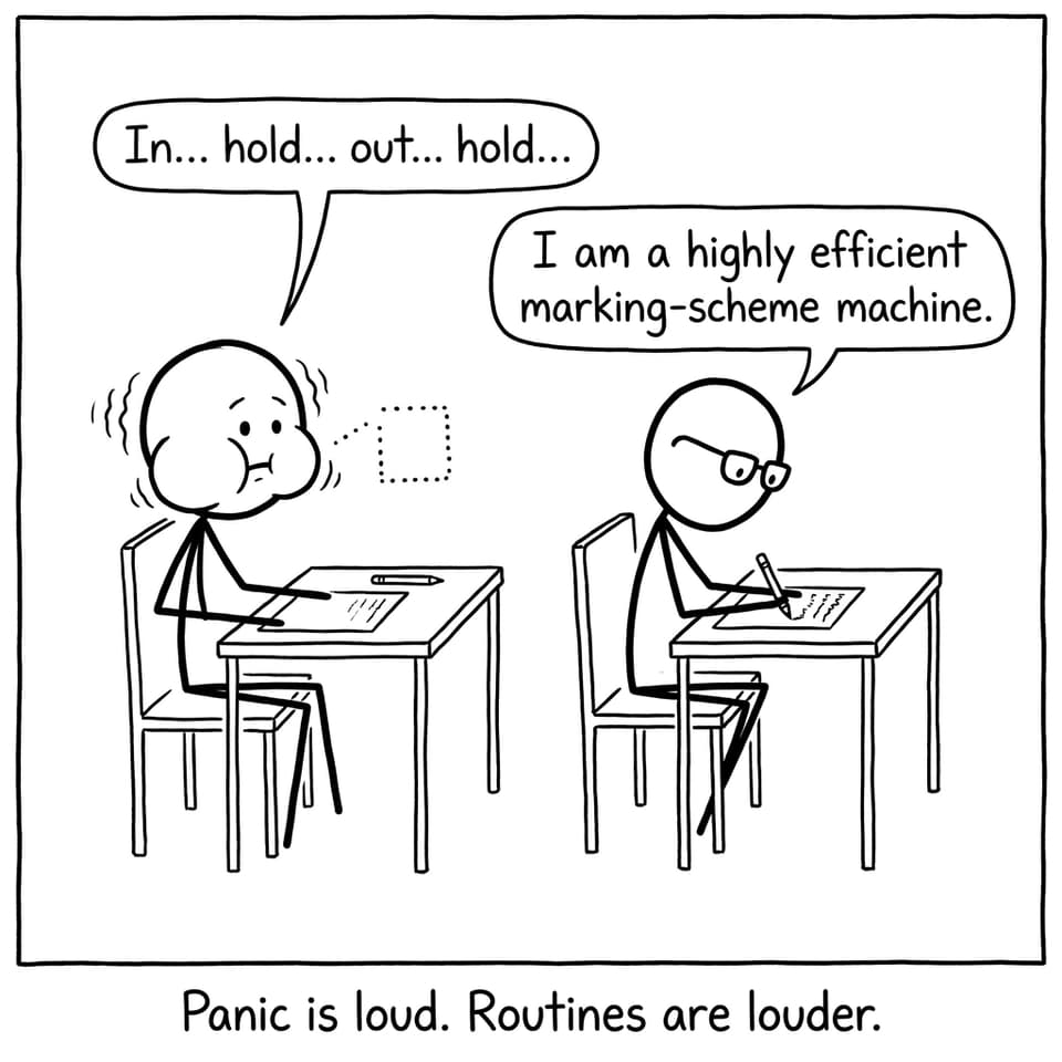 Panic is loud. Routines are louder.