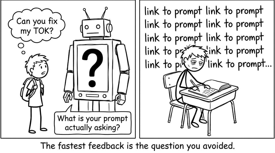 TOK AI question avoided comic