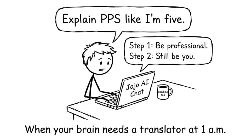 Student asking Jojo AI Chat about PPS
