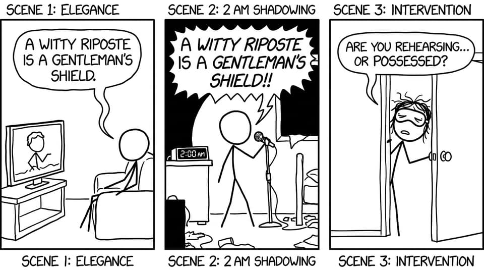 Shadowing at 2am alarms the roommate