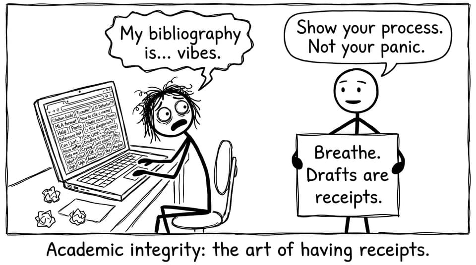 Academic integrity: the art of having receipts.