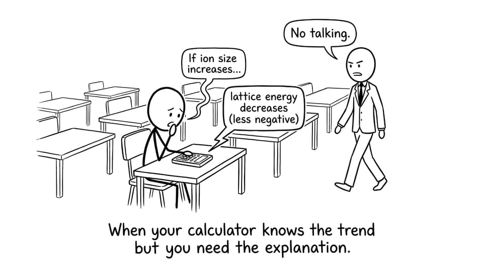 Exam hall with calculator whispering the trend