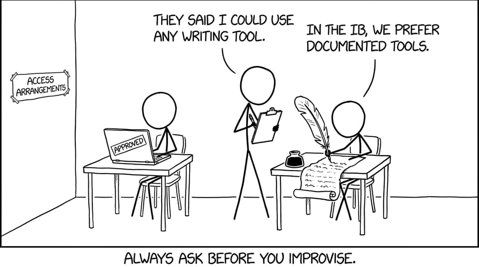 Laptop vs quill joke