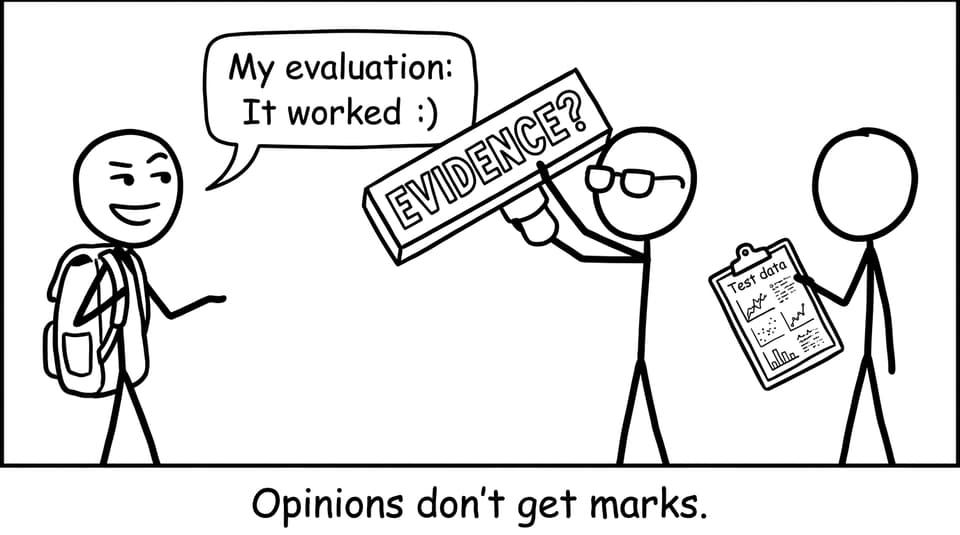 Comic about evidence vs opinions