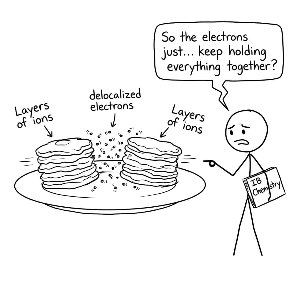 Comic about layers and delocalized electrons