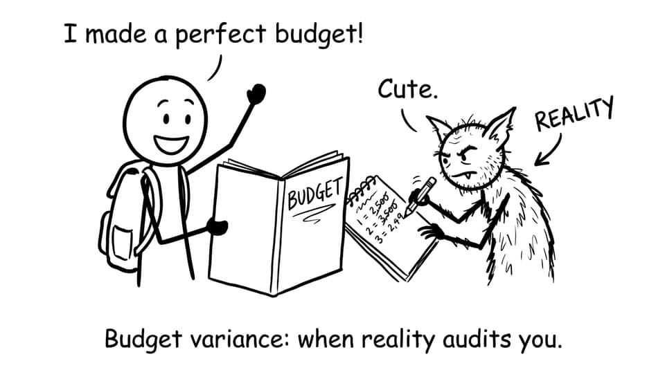 Budget variance: when reality audits you