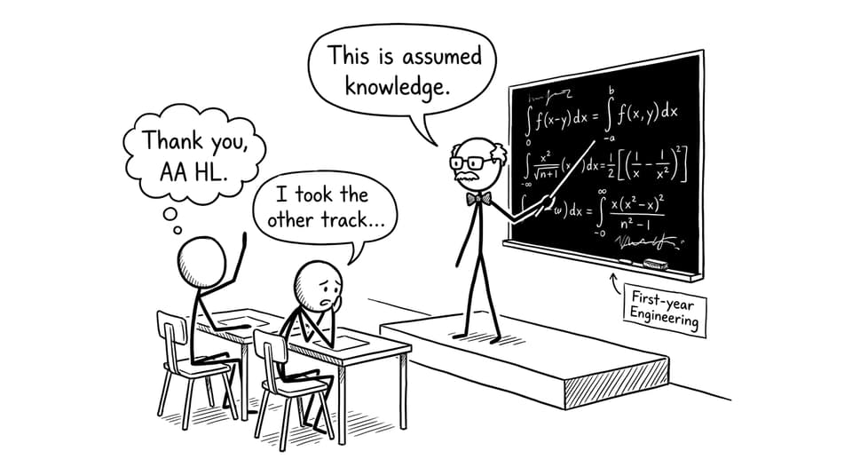 Assumed knowledge lecture comic