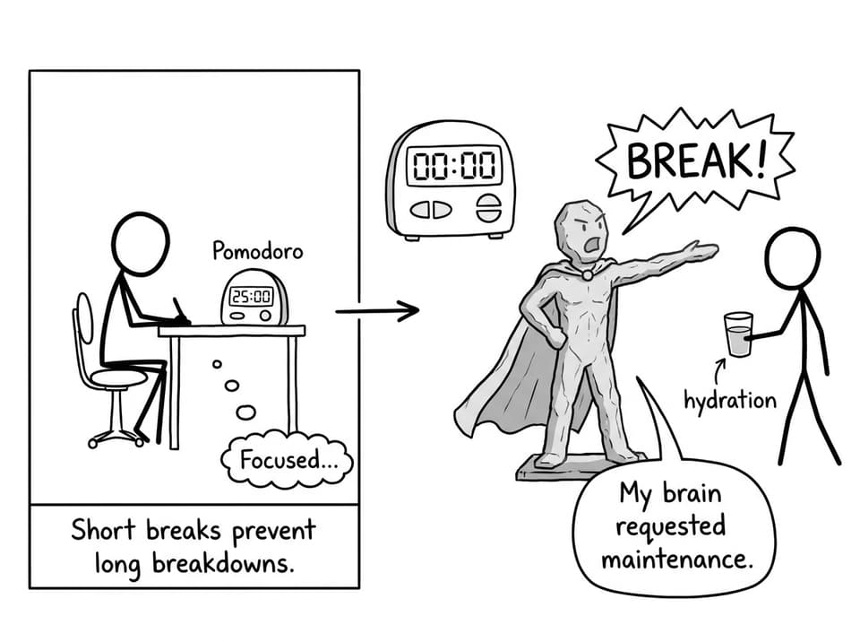 Pomodoro break turns into dramatic “BREAK!” moment