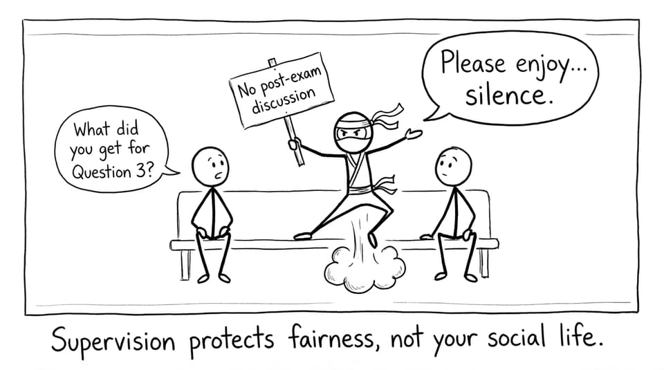 Supervision protects fairness, not your social life.