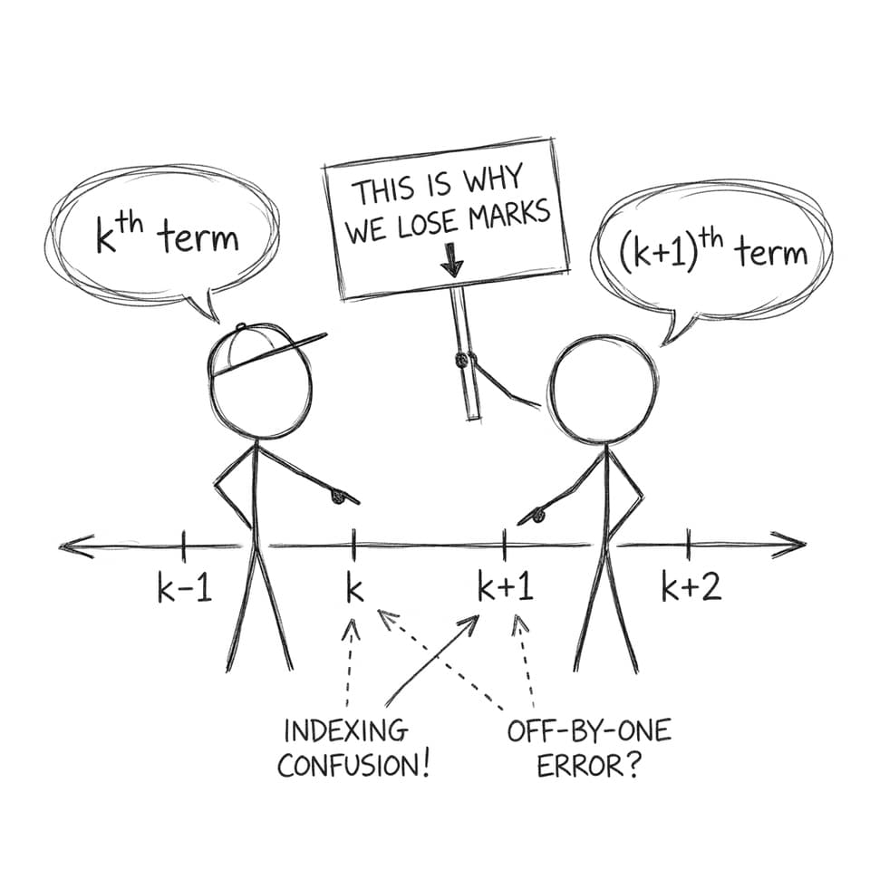 Indexing argument on a number line
