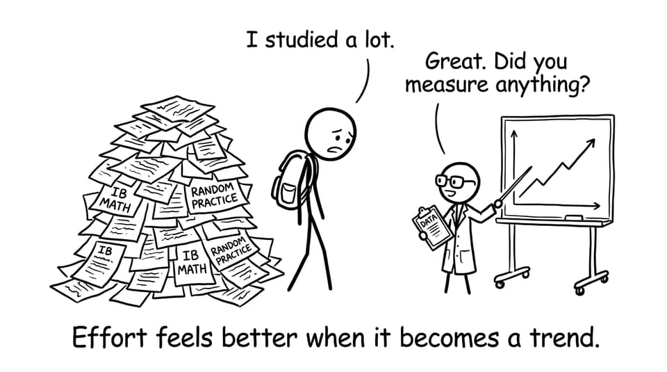A student learns to measure progress