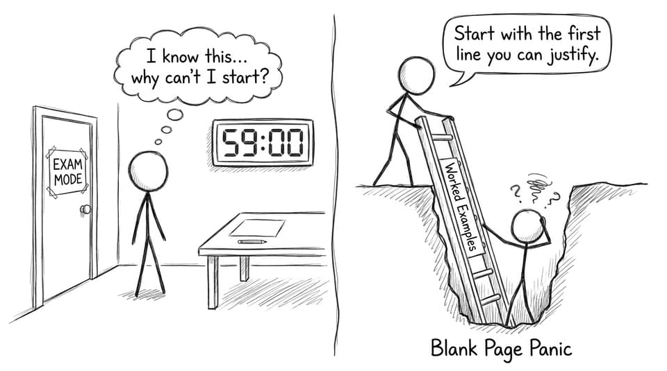 Blank page panic comic