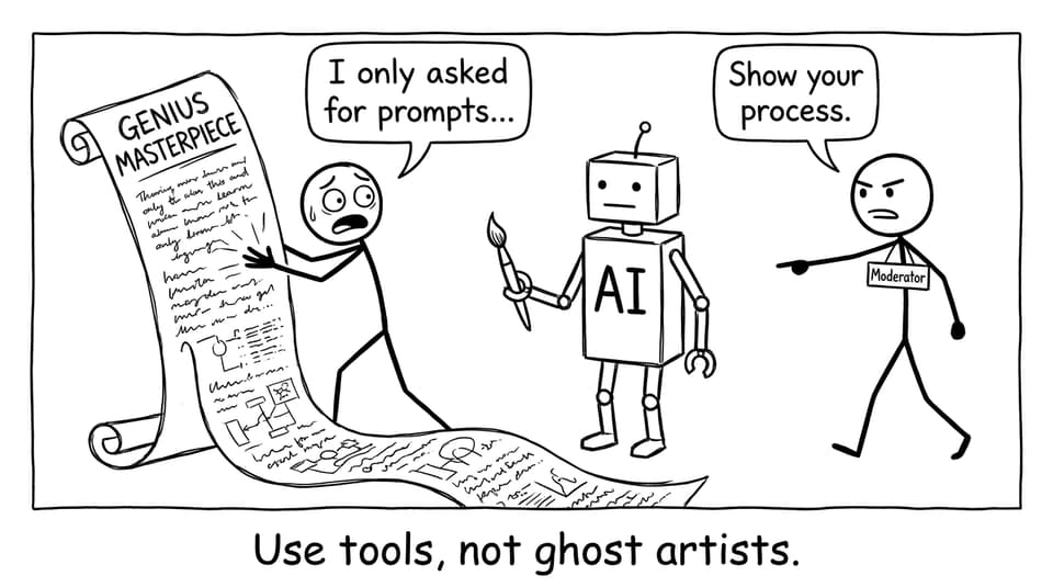 Comic about AI tools vs ghost artists