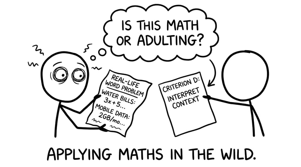 Applying maths in the wild