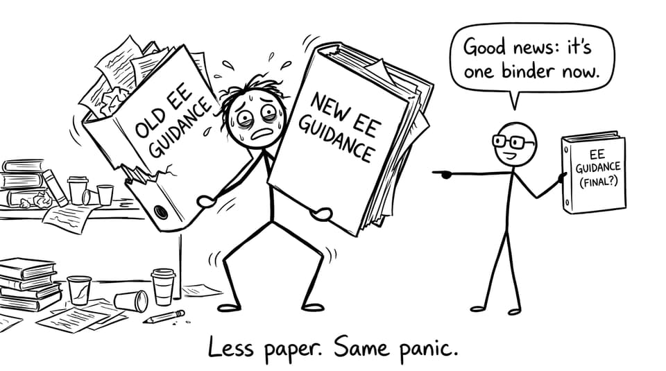 Two binders become one: old vs new guidance