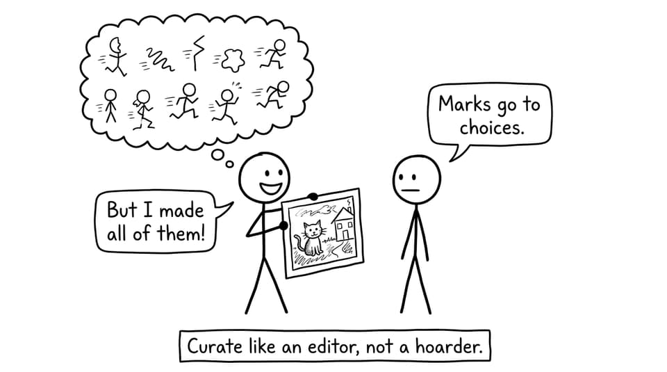 Curate like an editor comic