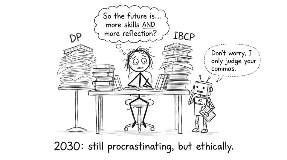 IB student juggling DP and IBCP piles