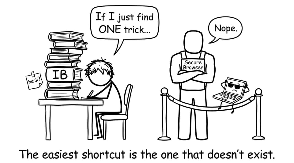 Secure browser bouncer comic