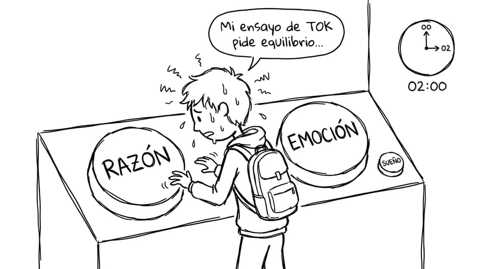 Estudiante IB elige entre razón y emoción