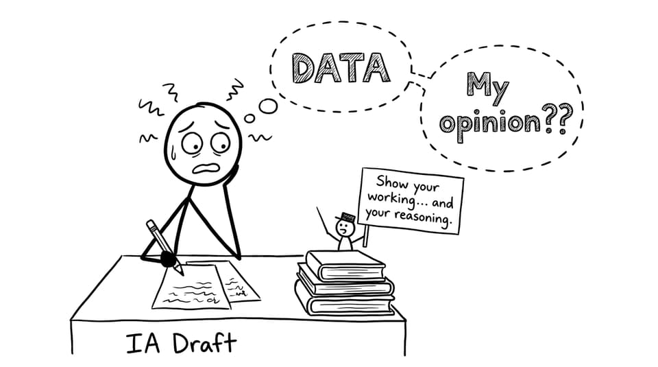 A stressed IB student weighing DATA vs My opinion??