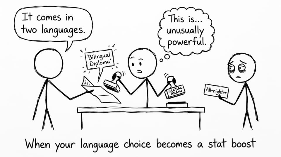 Admissions office sees bilingual diploma as a stat boost