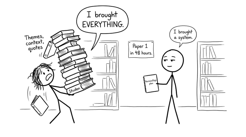 IB Spanish A revision system comic