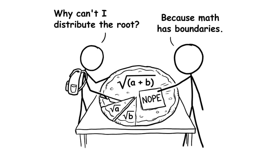 Distributing root joke