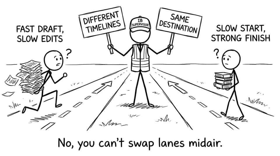 Supervisor as traffic controller for different timelines