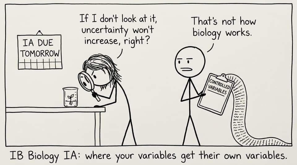 Student vs controlled variables comic