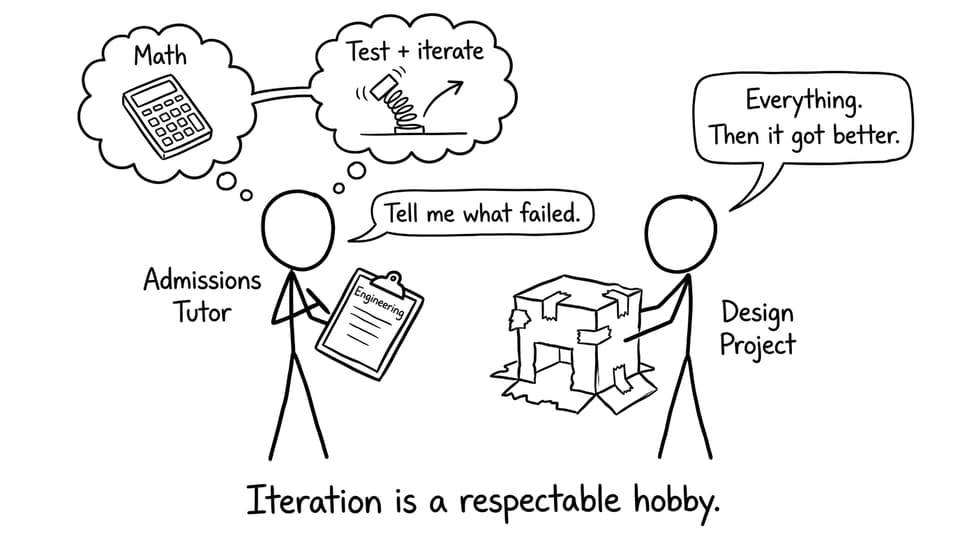 Admissions tutor secretly loves iteration