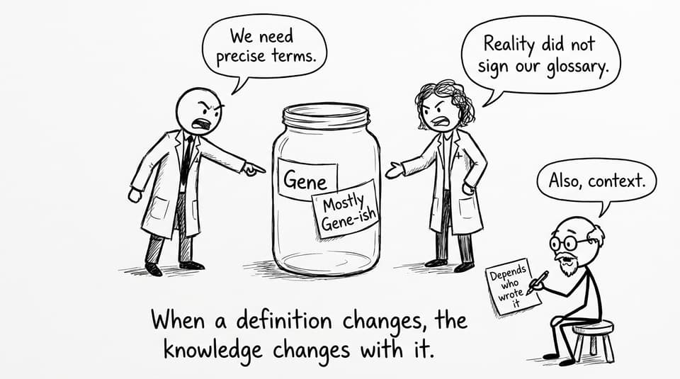 Definitions change knowledge comic