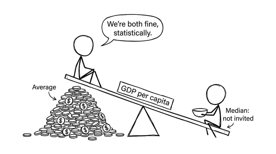 Averages doing suspicious things to inequality