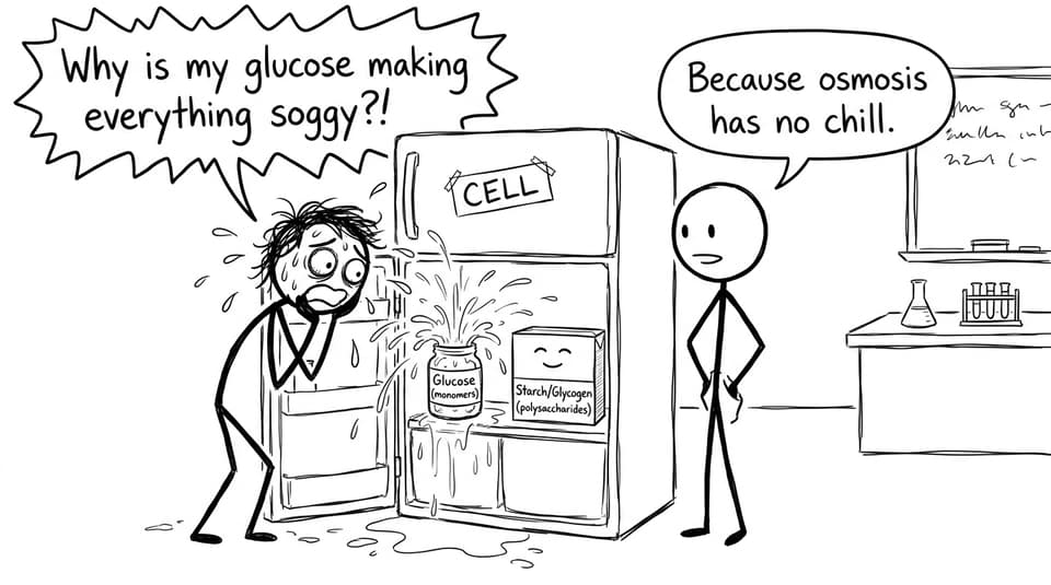 IB student vs glucose osmosis chaos