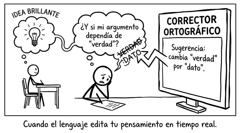 Cuando el lenguaje edita tu pensamiento en tiempo real.