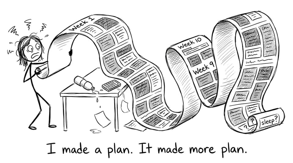 A curriculum map that unfolds forever