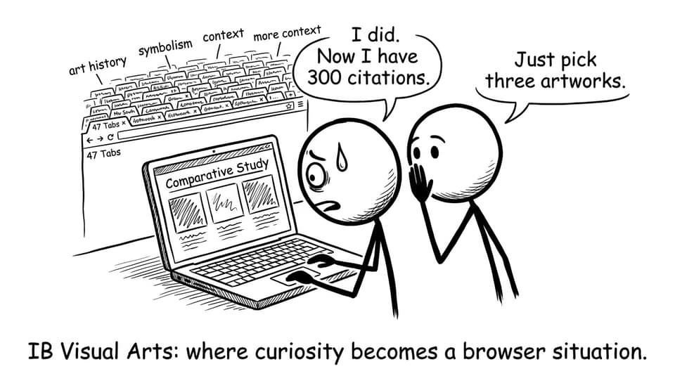 IB Visual Arts: where curiosity becomes a browser situation.